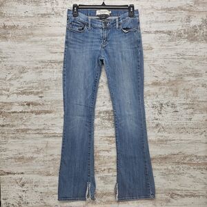 Vintage Ambercrombie & Fitch Low Rise Bootcut Jean Y2k Sz 2R Stretch Madison